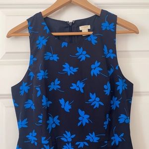Jcrew Floral Print Midi Dress